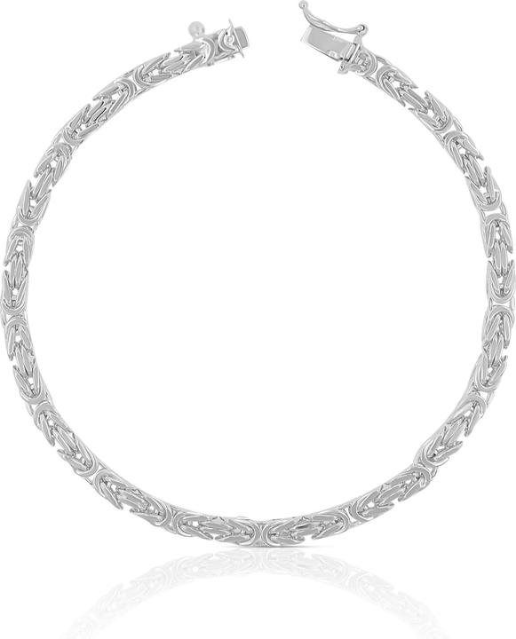 Muau Königskette (22 cm, 750/18K Weissgold)