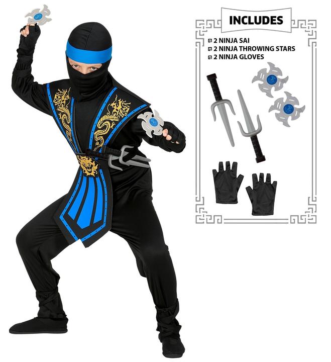 Produktbild Widmann Kombat Ninja mit Waffenset (122, 128)