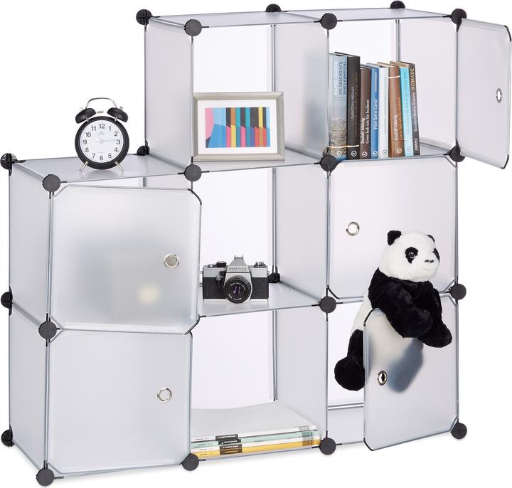 Actual product image Relaxdays Shelving Unit with Doors (32 x 95.5 x 95.5 cm)
