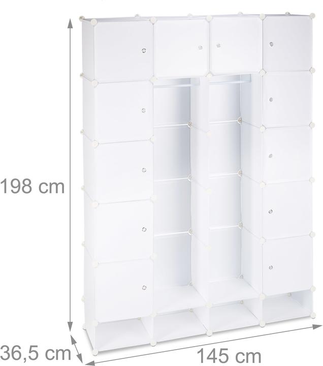 Image du produit Relaxdays Système de connexion (145 x 36.5 x 198 cm)