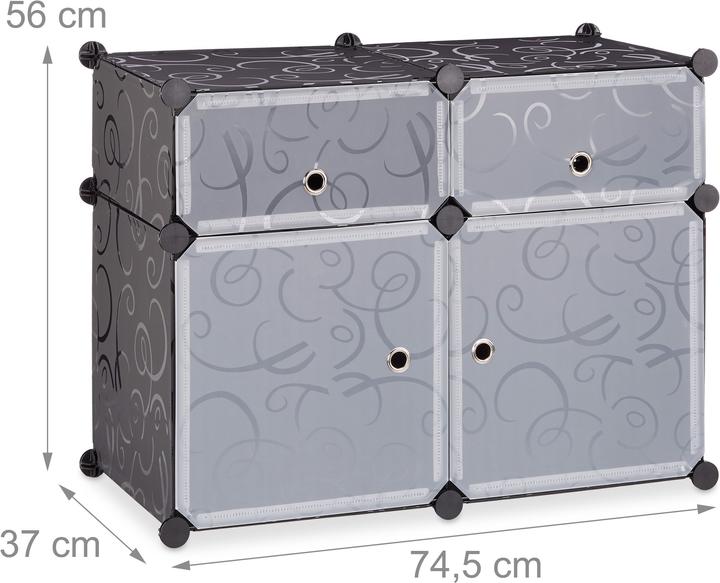 Produktbild Relaxdays Regalsystem (74.5 x 37 x 56 cm)