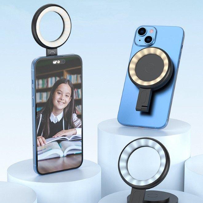Actual product image MU Classic MagSafe selfie light, foldable & light effects (Further permanent lights)
