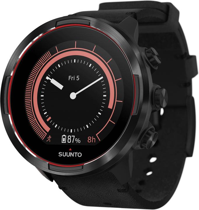 Suunto Gift Box 9 Baro Red avec bracelet en cuir supplémentaire (50 mm)