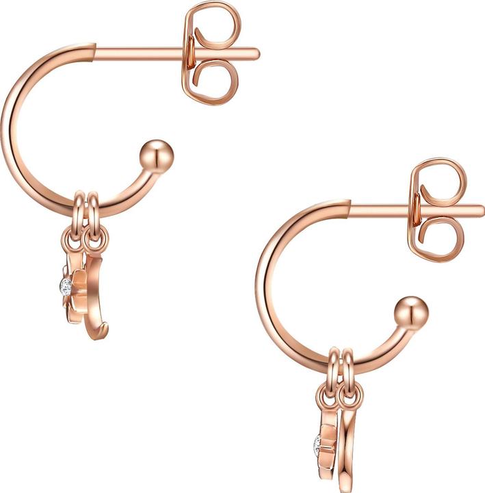Produktbild Glanzstücke München Damen Halbmond/Stern Sterling Silber Zirkonia roségold - 15832 (925er Silber)