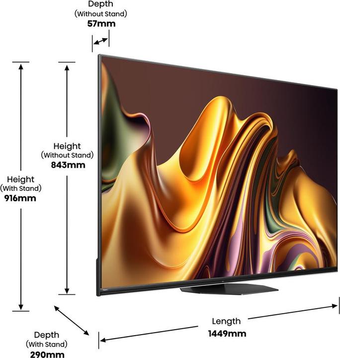 Image du produit Hisense TV 65U8NQ (65", U8NQ, Mini-LED, 4K)