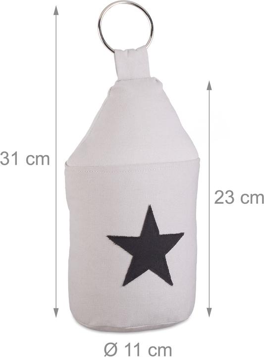 Actual product image Relaxdays Star Door Stop with Handle (1 Piece, 11 x 11 x 23 cm)