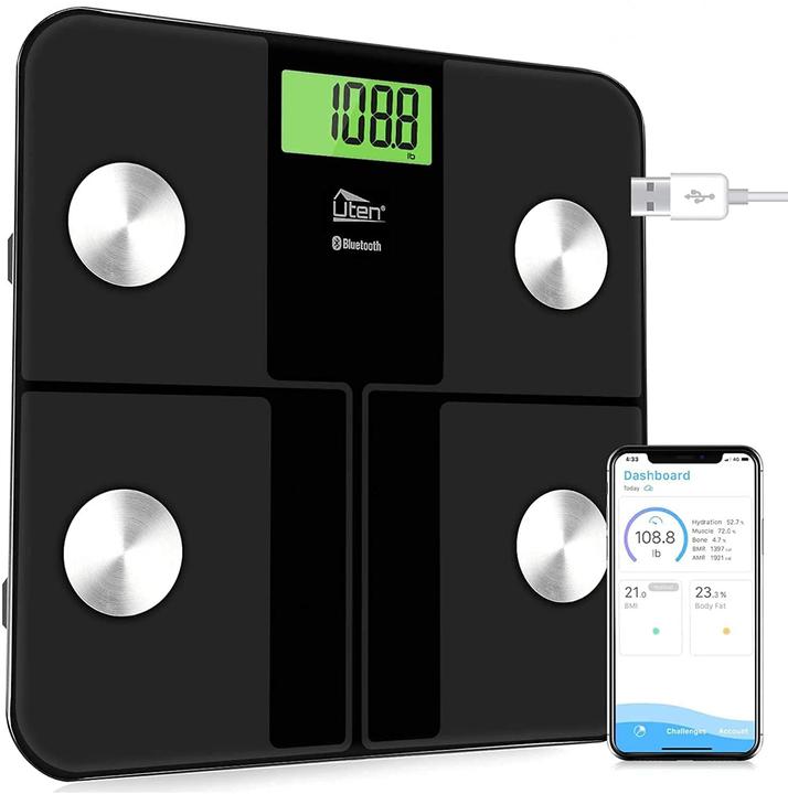 Image du produit Uten Körperanalysewaage mit LCD-Display (180 kg)