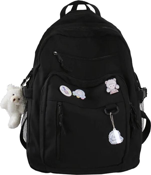 Only-Bags.Store Grosser Studentenrucksack Abzeichen Rucksack Schultasche Hohe Kapazität Rucksack Niedlich Freizeit