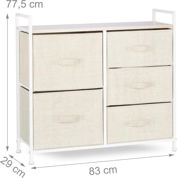Produktbild Relaxdays Schubladenbox (83 x 29 x 77.5 cm)