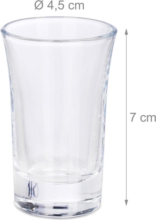 Produktbild Relaxdays Schnapsgläser (0.40 dl, 12 x, Schnapsgläser + Shotgläser)
