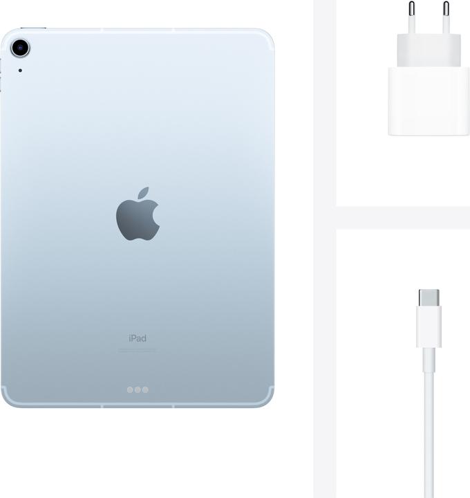 Produktbild Apple iPad Air 2020 (4. Gen) (4G, 10.90", 256 GB, Sky Blue)