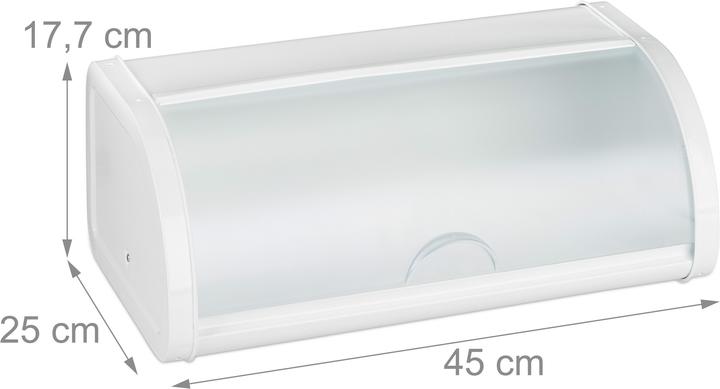 Image du produit Relaxdays Boîte à pain blanche, rangement