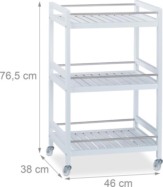 Actual product image Relaxdays Serving Trolley