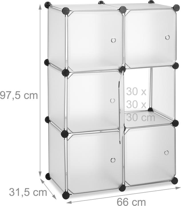 Produktbild Relaxdays Regalsystem (66 x 31.5 x 97.5 cm)