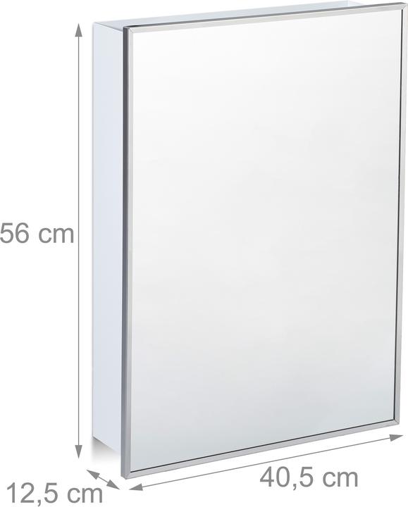 Image du produit Relaxdays Armoire de Toilette avec Miroir SDB (40.5 x 12.5 x 56 cm)