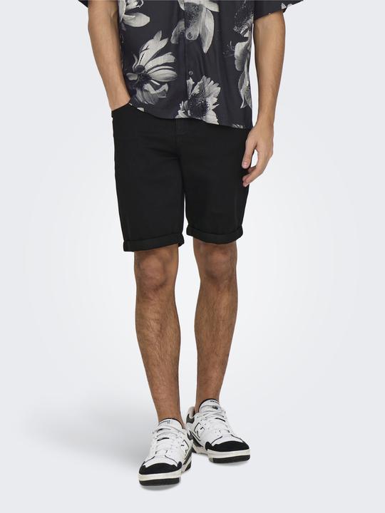 Produktbild Only & Sons Onsply Jog Blk 0280 Pim Dnm Shorts Noos (XXL)