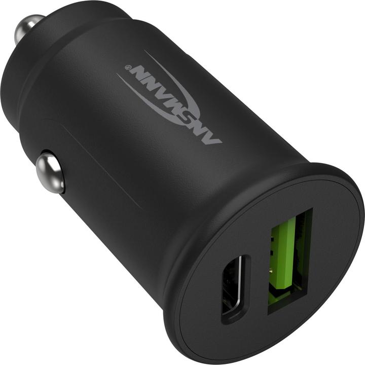Ansmann Ladegerät InCar Charger 12-24V DC/3000mA/30W/KFZ/USB/USBC/5V