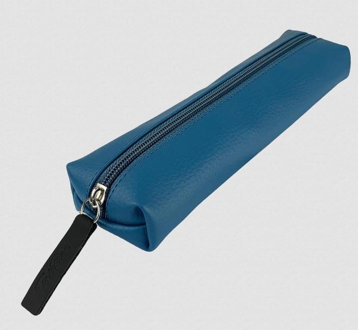 BEE Bee-bee Pencil Case Dachshund Eco Leather Denim Blue