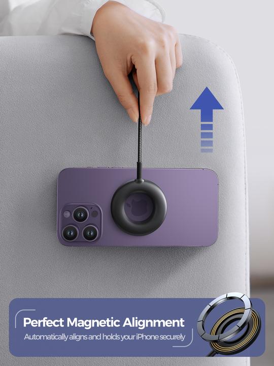 Actual product image Joyroom wireless magnetic charger 15W black (JR-WQM03) (15 W)