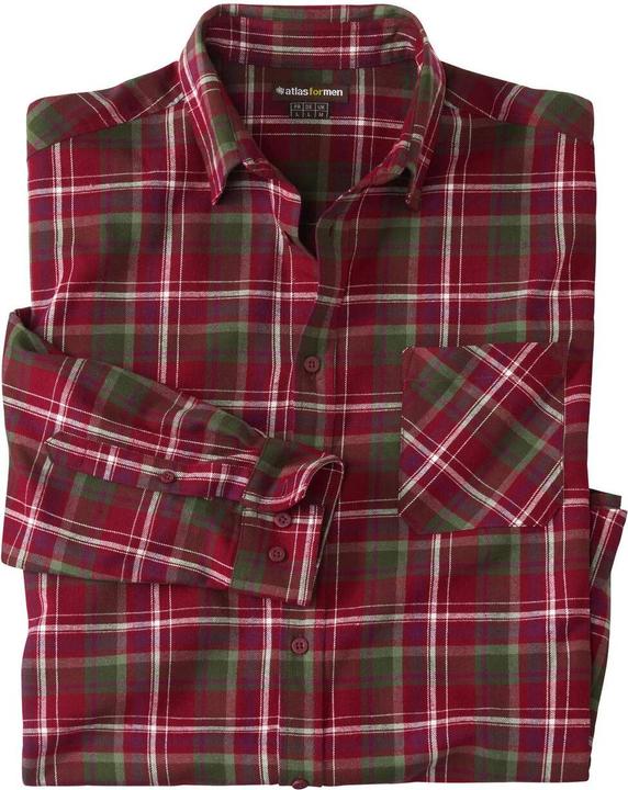 Actual product image Atlas For Men Mens Checked Flannel Shirt (3XL)
