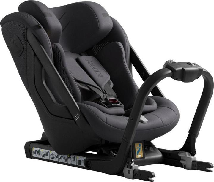 Actual product image Axkid One 3 Car Seat, 61–125 cm, gray (Child seat, ECE R129/i-Size Standard)