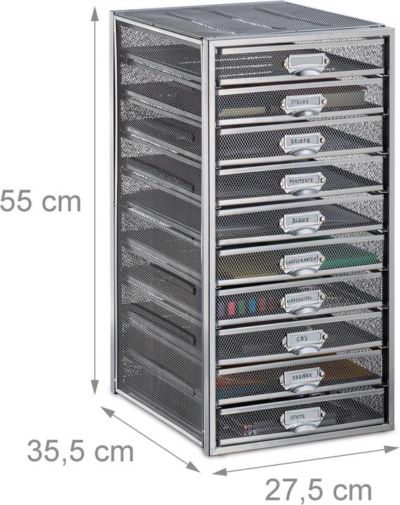 Actual product image Relaxdays Schubladenbox (A4)