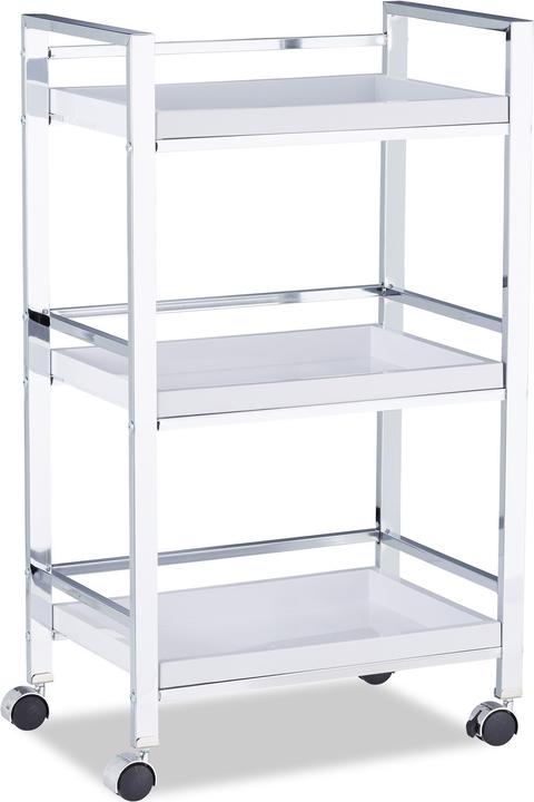 Immagine prodotto Relaxdays Carrello da servizio 3 vassoi rimovibili
