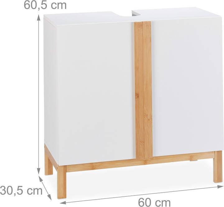 Immagine prodotto Relaxdays Mobile sottolavabo (60 x 30,5 x 60,5 cm)