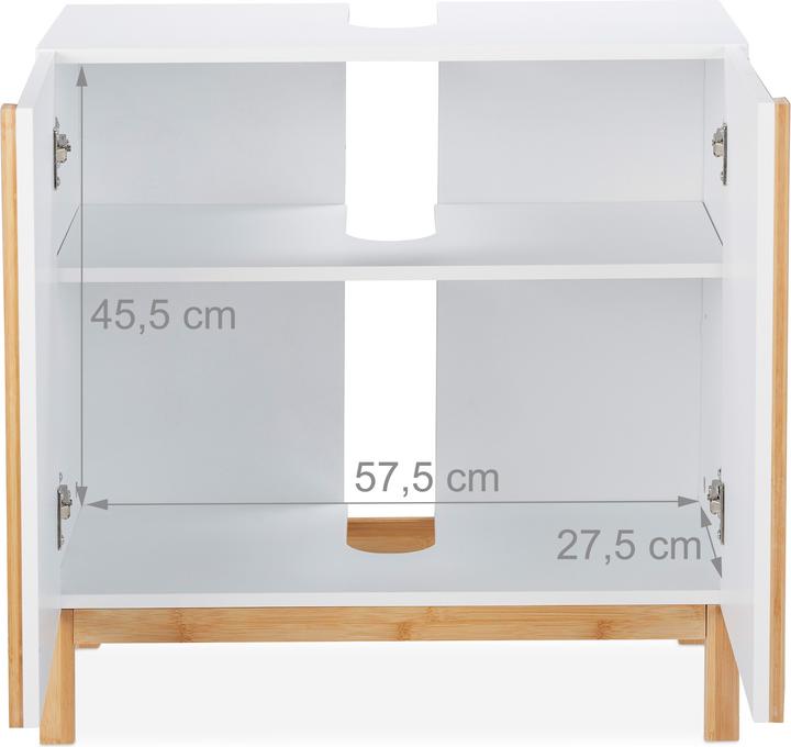 Immagine prodotto Relaxdays Mobile sottolavabo (60 x 30,5 x 60,5 cm)
