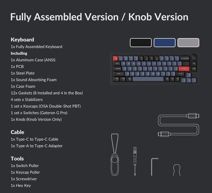 Produktbild Keychron Q2 Knob Version (US, Kabelgebunden)