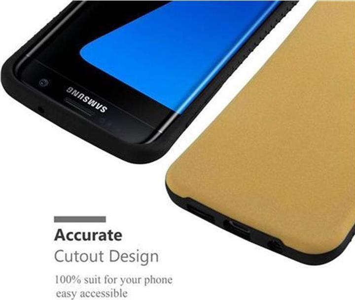 Image du produit Cadorabo Couverture rigide hybride gommée (Samsung Galaxy S7 Edge)