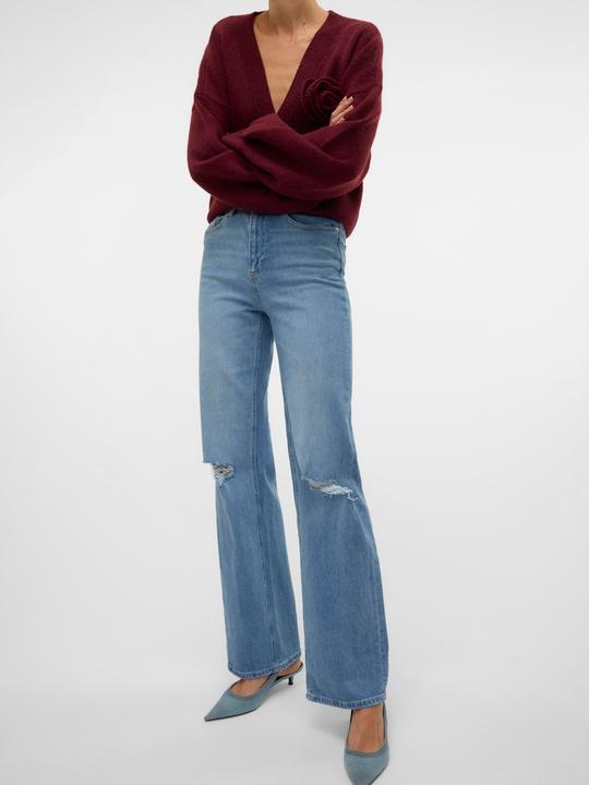 Immagine prodotto Vero Moda VMTESSA Hohe Taille Weiter Beinschnitt Jeans Weit geschnitten (W30/L32)