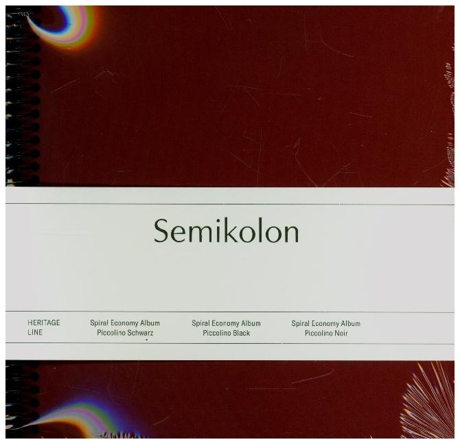 Image du produit Semikolon Album photo 17 x 17 cm Bordeaux, 20 pages noires (9 x 13 cm, 10 x 15 cm)