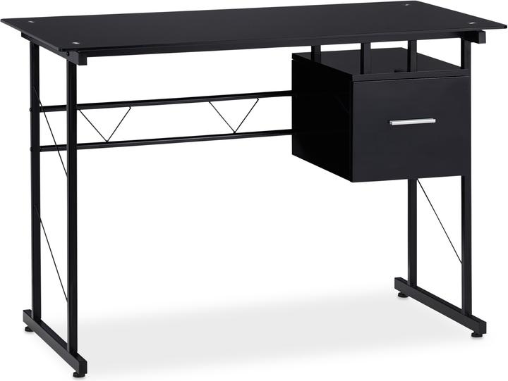 Immagine prodotto Relaxdays Scrivania con cassetto (110 x 55 x 75 cm)