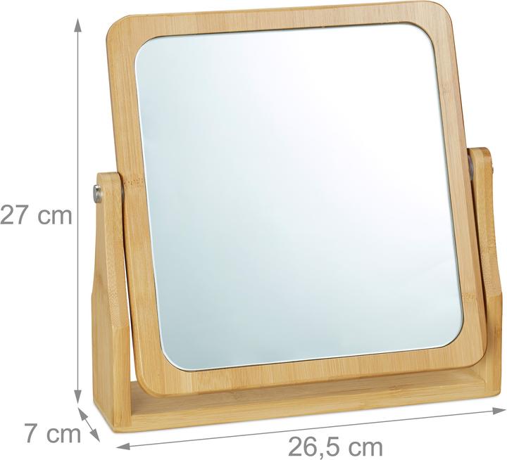 Immagine prodotto Relaxdays Specchio per trucco da tavolo (26,5 x 7 x 27 cm)