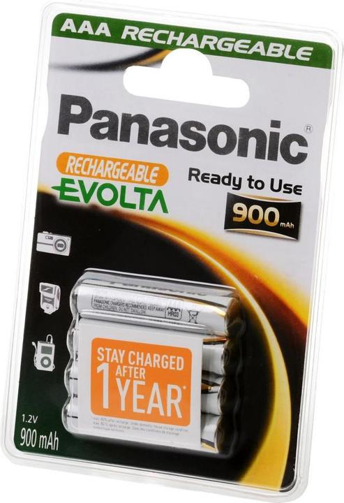Actual product image Panasonic Rechargeable Evolta (4 pcs., AAA, 900 mAh)
