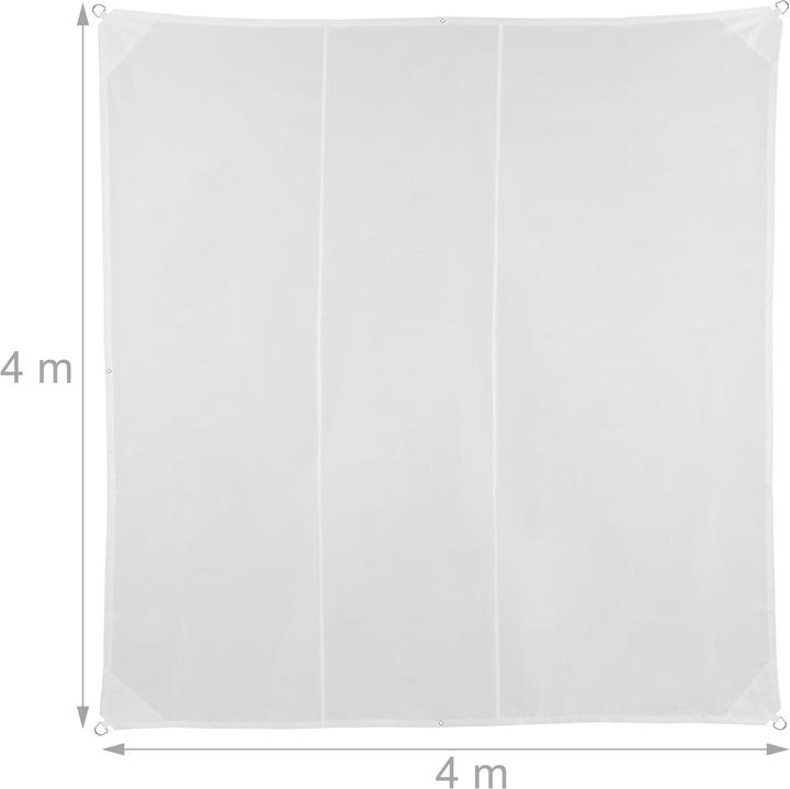 Immagine prodotto Relaxdays Tenda a vela quadrata parasole (400 x 400 x 0,5 cm)