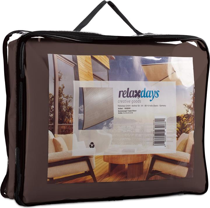 Image du produit Relaxdays Voile d'ombrage trapèze (400 x 300 x 0,5 cm)