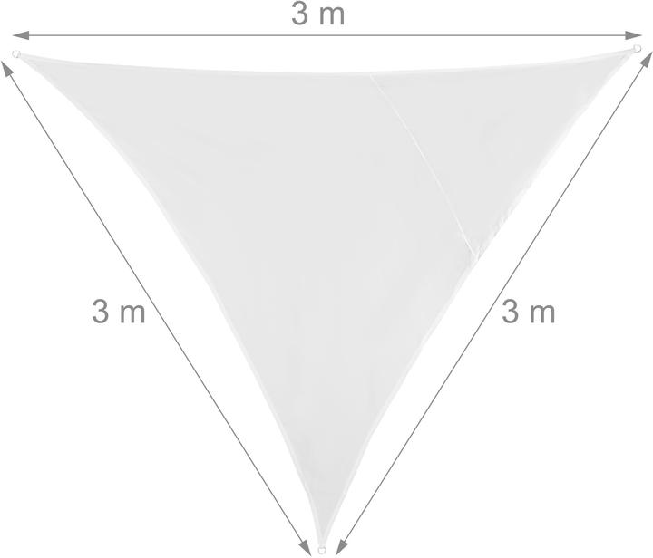 Immagine prodotto Relaxdays Tenda a vela triangolare parasole (300 x 250 x 0,5 cm)