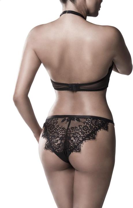 Actual product image Grey Velvet 2-piece halterneck bra set (M)