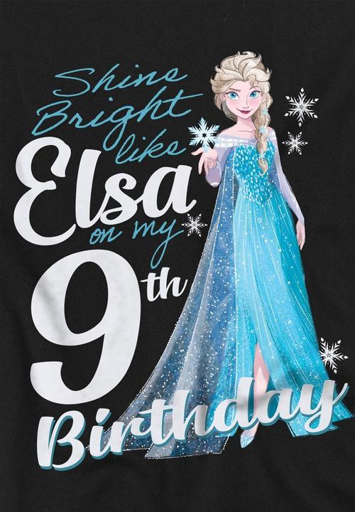 Immagine prodotto Disney Frozen Bright Like Elsa Maglietta Nono Compleanno Bambini (140)