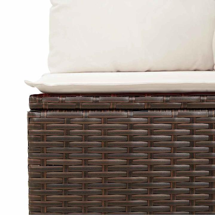 Immagine prodotto VidaXL Set di divani da giardino 7 pezzi in poly rattan marrone