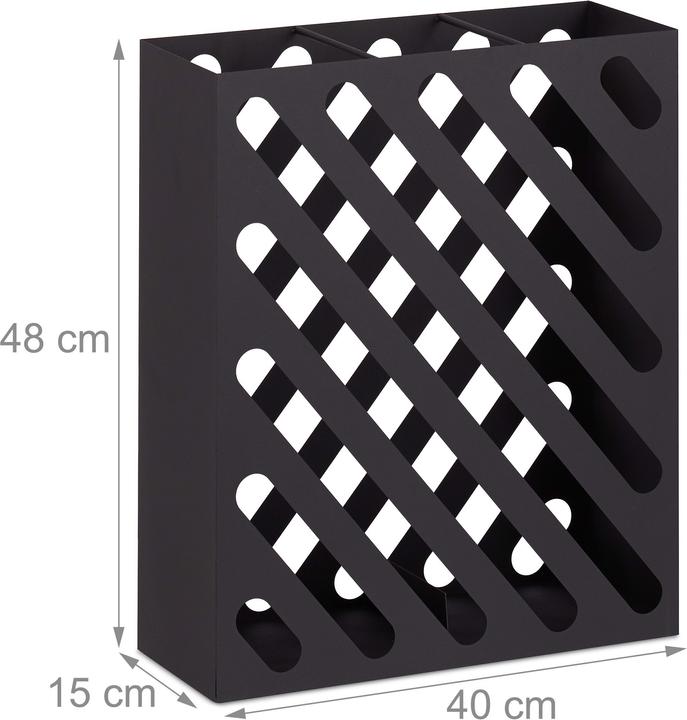 Actual product image Relaxdays Umbrella Stand Steel (40 x 15 x 48 cm)