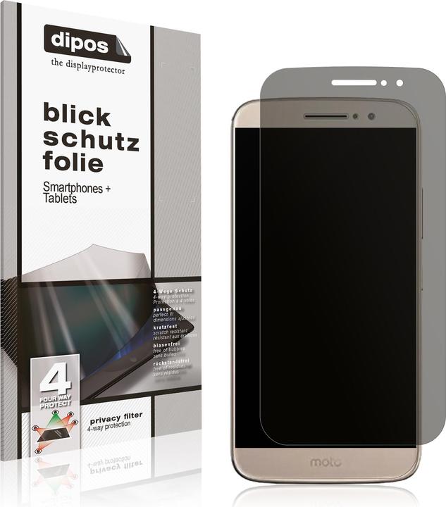 Immagine prodotto Dipos Pellicola Protettiva 4-Way Privacy (1 Pezzo/i, Motorola Moto M)