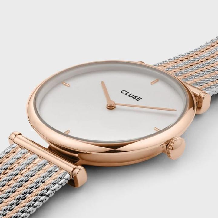 Actual product image Cluse Triomphe Mesh Rosé (Analogue wristwatch, 33 mm)