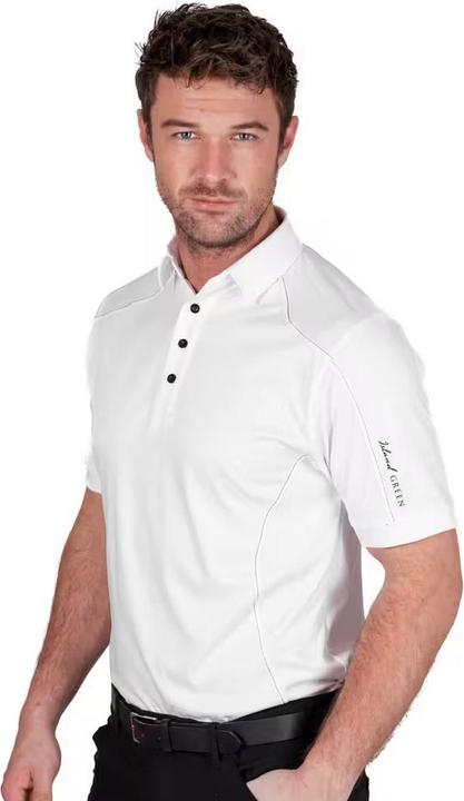 Actual product image Island Green Mens Topstitched Golf Polo Shirt (L)