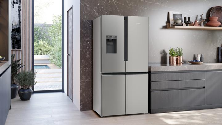 Image du produit Siemens iQ700, Kühl-Gefrier-Kombination, mehrtürig, 183 x 90.5 cm, Edelstahl antiFingerprint, KF96DPPEA (574 l)
