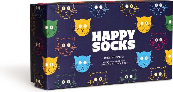 Actual product image Happy Socks Mixed Cat Gift Set (pack of 3, 36 - 40)
