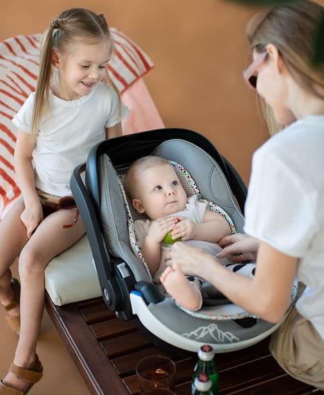 Actual product image Leokid Anti-sweat 3D insert for pram / car seat Iceland Story toddler