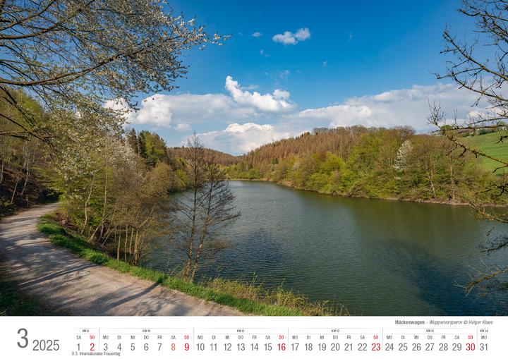 Immagine prodotto Hückeswagen 2025 calendario illustrato A3 paesaggio con rilegatura a spirale (A3, Copertina rigida, Tedesco)